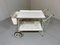 White Steel Serving Cart & Bed Table in One, 1950s 16