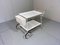 White Steel Serving Cart & Bed Table in One, 1950s 20