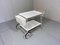 White Steel Serving Cart & Bed Table in One, 1950s, Image 20