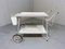 White Steel Serving Cart & Bed Table in One, 1950s 17