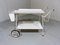 White Steel Serving Cart & Bed Table in One, 1950s 18
