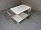 White Steel Serving Cart & Bed Table in One, 1950s 6