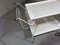 White Steel Serving Cart & Bed Table in One, 1950s 26