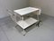 White Steel Serving Cart & Bed Table in One, 1950s, Image 7