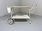 White Steel Serving Cart & Bed Table in One, 1950s 19