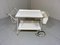 White Steel Serving Cart & Bed Table in One, 1950s 2