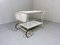 White Steel Serving Cart & Bed Table in One, 1950s 21