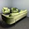 Avocado Green Living Room Set by Jacques Brule, France, 1960s, Set of 3 1