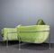 Avocado Green Living Room Set by Jacques Brule, France, 1960s, Set of 3 12