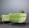 Avocado Green Living Room Set by Jacques Brule, France, 1960s, Set of 3, Image 12