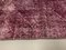 Turkish Narrow Overdyed Purple Wool Distressed Runner Rug, 1950s 6