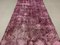 Turkish Narrow Overdyed Purple Wool Distressed Runner Rug, 1950s 8