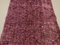Tappeto stretto in lana viola sovratinto di lana viola, Austria, anni '50, Immagine 6