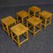 Small Laboratory Stools, 1970s, Set of 6 3