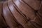 Puf Togo de cuero en marrón oscuro y sofá de dos plazas de Michel Ducaroy para Ligne Roset. Juego de 2, Imagen 7