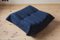 Blue Microfiber Togo Pouf and 2-Seat Sofa by Michel Ducaroy for Ligne Roset, Set of 2 8