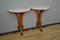 Italian Console Tables in Walnut and Pink Marble, 1920s, Set of 2, Immagine 4