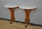 Italian Console Tables in Walnut and Pink Marble, 1920s, Set of 2 5