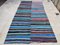 Vintage Turkish Striped Chaput Kilim Rug, 1970s, Image 1