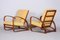 Art Deco Oak Armchairs by Jindřich Halabala for UP Závody, 1930s, Set of 2 2