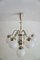 Art Deco Hungarian Chrome Glass Ceiling Lamp, 1930s 2