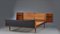 Mid-Century Danish Teak Double Bed with Cane Headboard by Hans J. Wegner for Getama, 1960s, Image 1