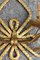 4-flügelige Clover Wandleuchte aus handgeschmiedetem & vergoldetem Eisen von Pier Luigi Colli, 1950er 9