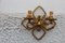 Hand Forged and Gilded Iron Four-leaf Clover Sconce by Pier Luigi Colli, 1950s 5