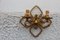 Hand Forged and Gilded Iron Four-leaf Clover Sconce by Pier Luigi Colli, 1950s, Image 5