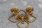 Hand Forged and Gilded Iron Four-leaf Clover Sconce by Pier Luigi Colli, 1950s, Image 3