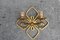 Hand Forged and Gilded Iron Four-leaf Clover Sconce by Pier Luigi Colli, 1950s 1