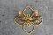 Hand Forged and Gilded Iron Four-leaf Clover Sconce by Pier Luigi Colli, 1950s, Image 1