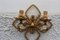 Hand Forged and Gilded Iron Four-leaf Clover Sconce by Pier Luigi Colli, 1950s 4