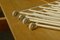 Modulares Mid-Century Eschenholz Regal mit weißen Leitern von Kajsa & Nils "Nisse" für String 18