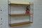 Mid-Century Modular Shelf in Ash with Black Ladders by Kajsa & Nils "Nisse" for String 3