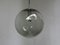 Lámpara de techo vintage con globo de turmalina y vidrio cromado de Peill & Putzler, Imagen 3