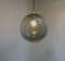 Vintage Chrome Plated Glass Tourmaline Globe Ceiling Lamp from Peill & Putzler 5