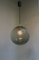 Vintage Chrome Plated Glass Tourmaline Globe Ceiling Lamp from Peill & Putzler 4