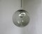 Vintage Chrome Plated Glass Tourmaline Globe Ceiling Lamp from Peill & Putzler 2