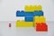 Large Dutch Decorative Lego Cubes, 1960s, Set of 8 3
