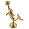 Italian Art Deco Gilded Brass Dolphin Statue, 1930s, Image 3