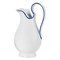 Large Mid-Century Italian White and Blue Ceramic Pitcher and Basin Set, 1950s 3