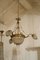 Antique Art Nouveau Italian Crystal and Chiseled Brass Chandelier, 1900s 12