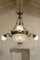 Antique Art Nouveau Italian Crystal and Chiseled Brass Chandelier, 1900s, Image 10