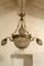 Antique Art Nouveau Italian Crystal and Chiseled Brass Chandelier, 1900s 2