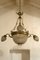 Antique Art Nouveau Italian Crystal and Chiseled Brass Chandelier, 1900s, Image 2
