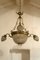 Antique Art Nouveau Italian Crystal and Chiseled Brass Chandelier, 1900s 9