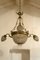 Antique Art Nouveau Italian Crystal and Chiseled Brass Chandelier, 1900s, Image 9
