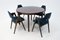 Rosewood Dining Table & Chairs Set by Kai Kristiansen, 1960s, Set of 5 2