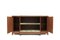 Holz und Onyx Marmor Buffet von Emiel Veranneman 1